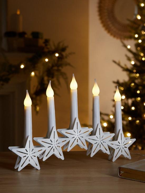 front image of very-home-star-5-light-candle-bridge