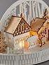  image of nordic-wooden-village-scene-christmas-decoration