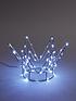  image of very-home-led-crown-christmas-tree-topper-light-silver