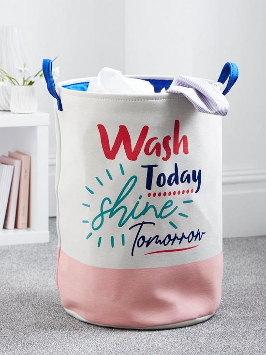 stillFront image of wash-today-shine-tomorrow-laundry-basket