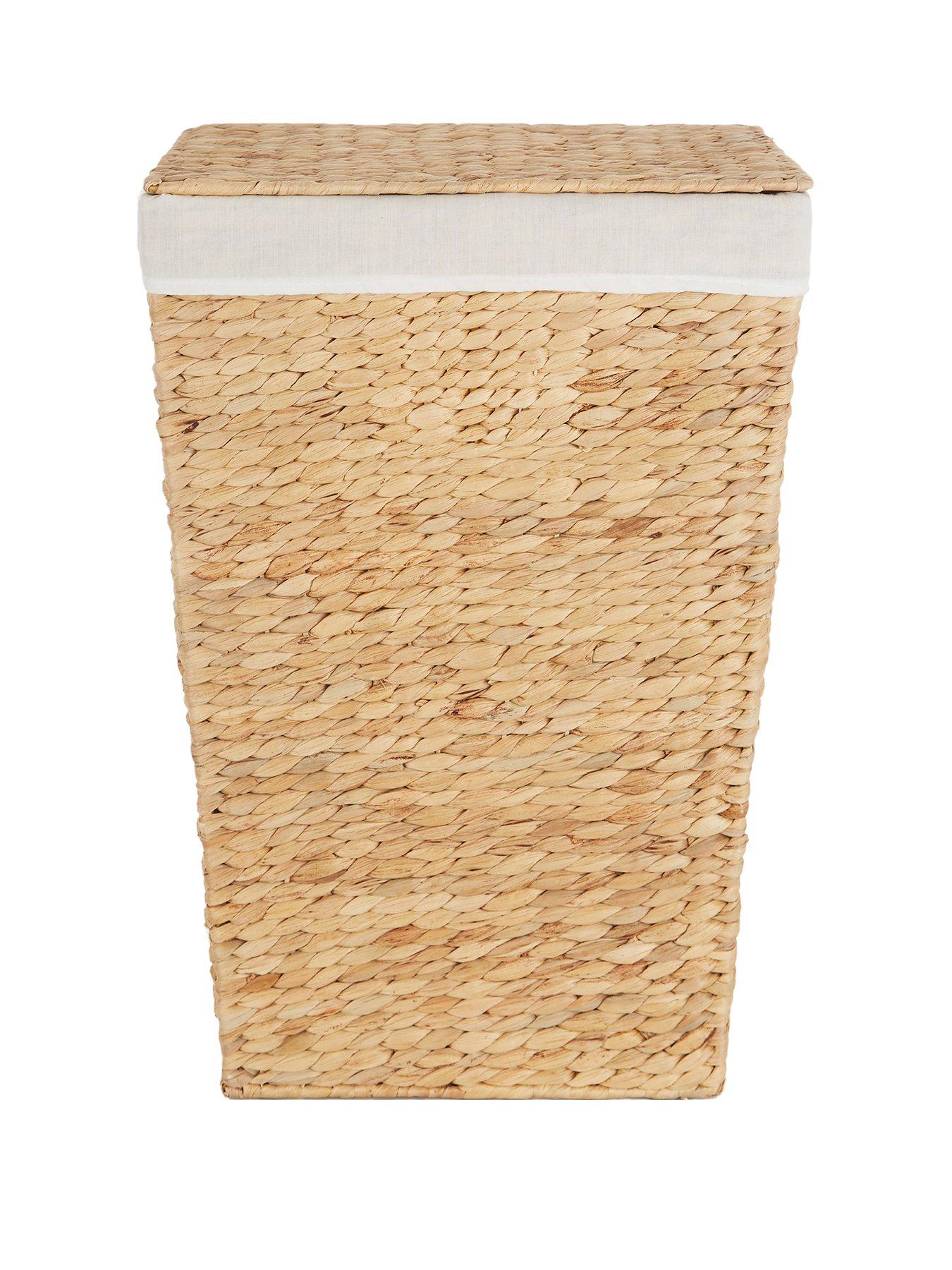 Image 1 of 3 of The Very Collection Water Hyacinth Rectangular Laundry Hamper