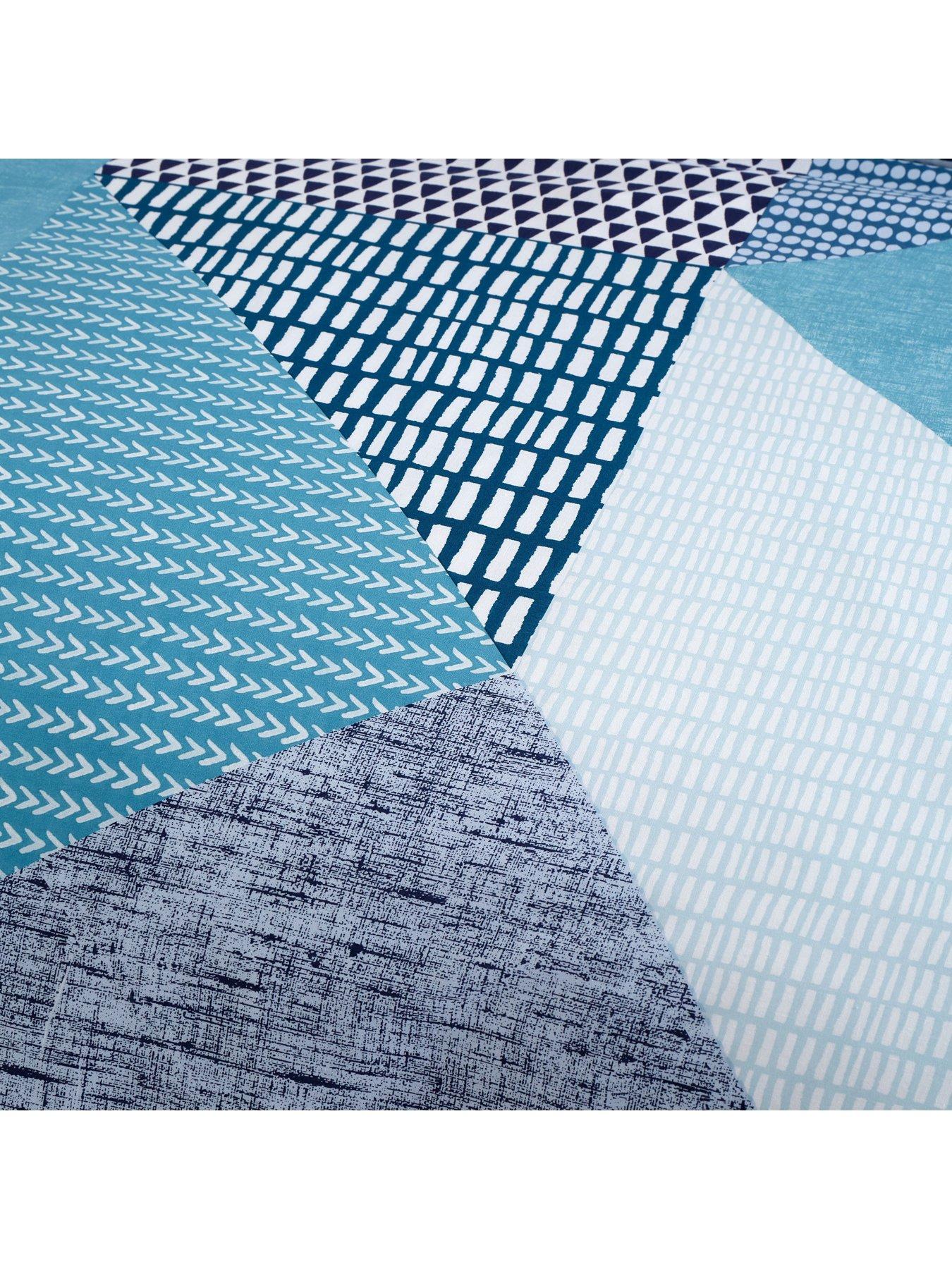 Image 5 of 6 of Catherine Lansfield Larsson Geo Duvet Cover Set - Teal