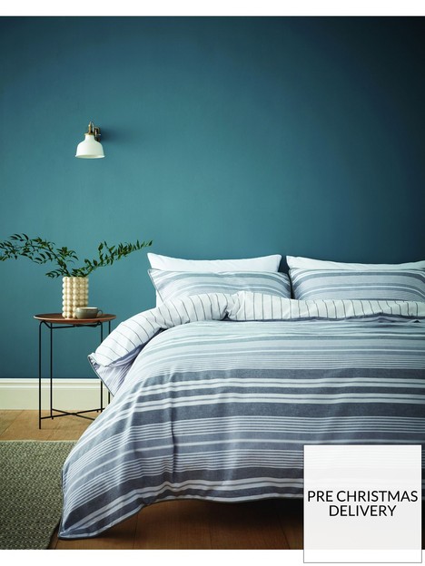 content-by-terence-conran-kingston-stripe-duvet-cover-set-grey