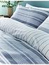  image of content-by-terence-conran-kingston-stripe-duvet-cover-set-grey
