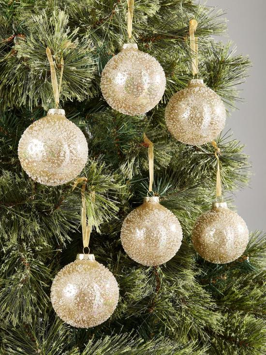 front image of set-of-6-gold-glass-baubles