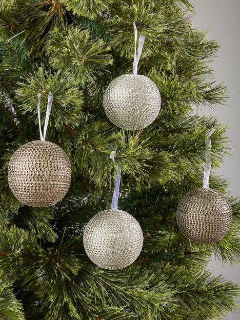 set-4-netted-jewel-christmas-tree-decorations-silvergrey
