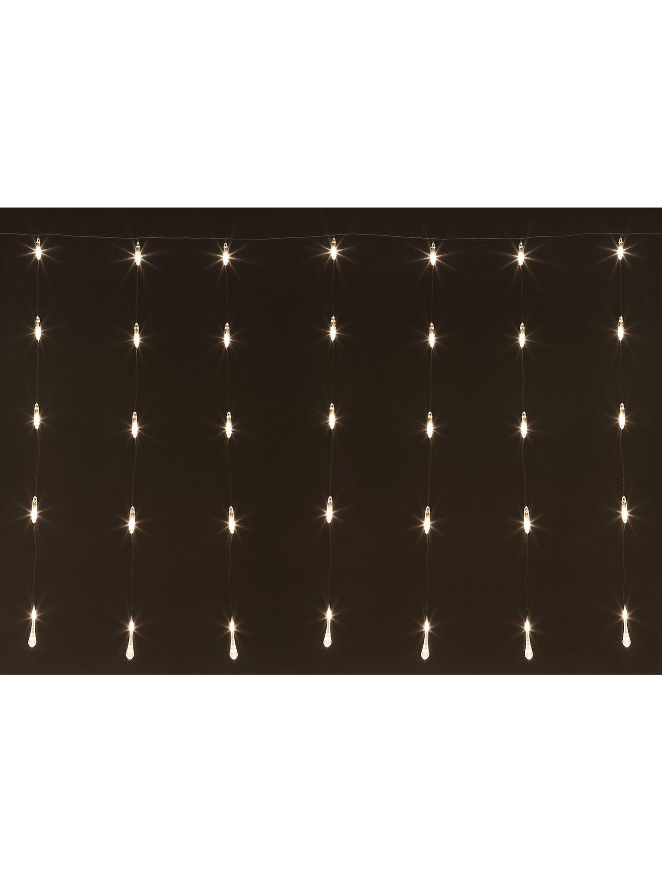 Image 2 of 6 of The Very Collection Snowing Christmas&nbsp;Curtain Light