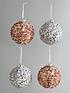  image of set-4-sequin-ballnbspchristmasnbsptree-decorations