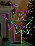  image of duo-neon-star-room-light-christmas-decoration