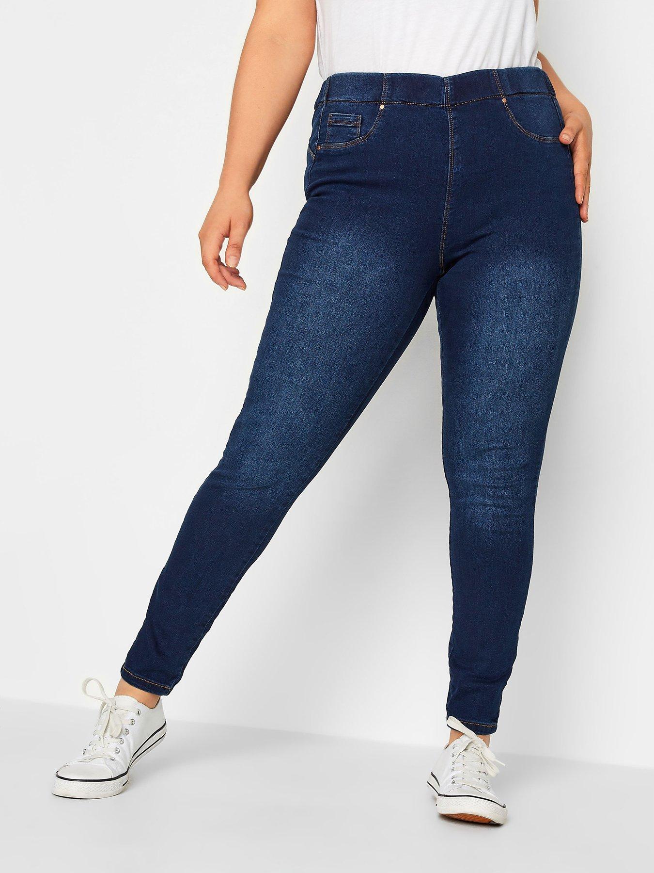 Image 1 of 3 of Yours For Good Bum Shaper Jeggings - Indigo