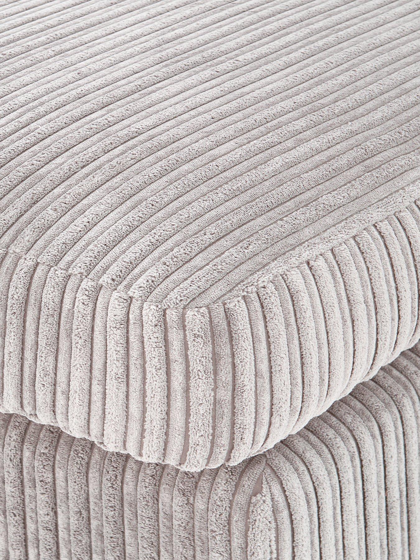 Image 3 of 6 of The Very Collection Amalfi Standard Back Fabric Left Hand Corner Chaise Sofa - Silver - FSC&reg; Certified