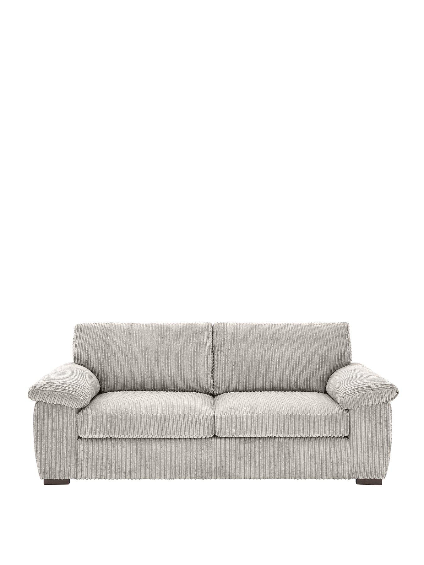 Image 2 of 7 of The Very Collection Amalfi Standard Back Fabric 3 Seater Sofa - Silver - FSC&reg; Certified