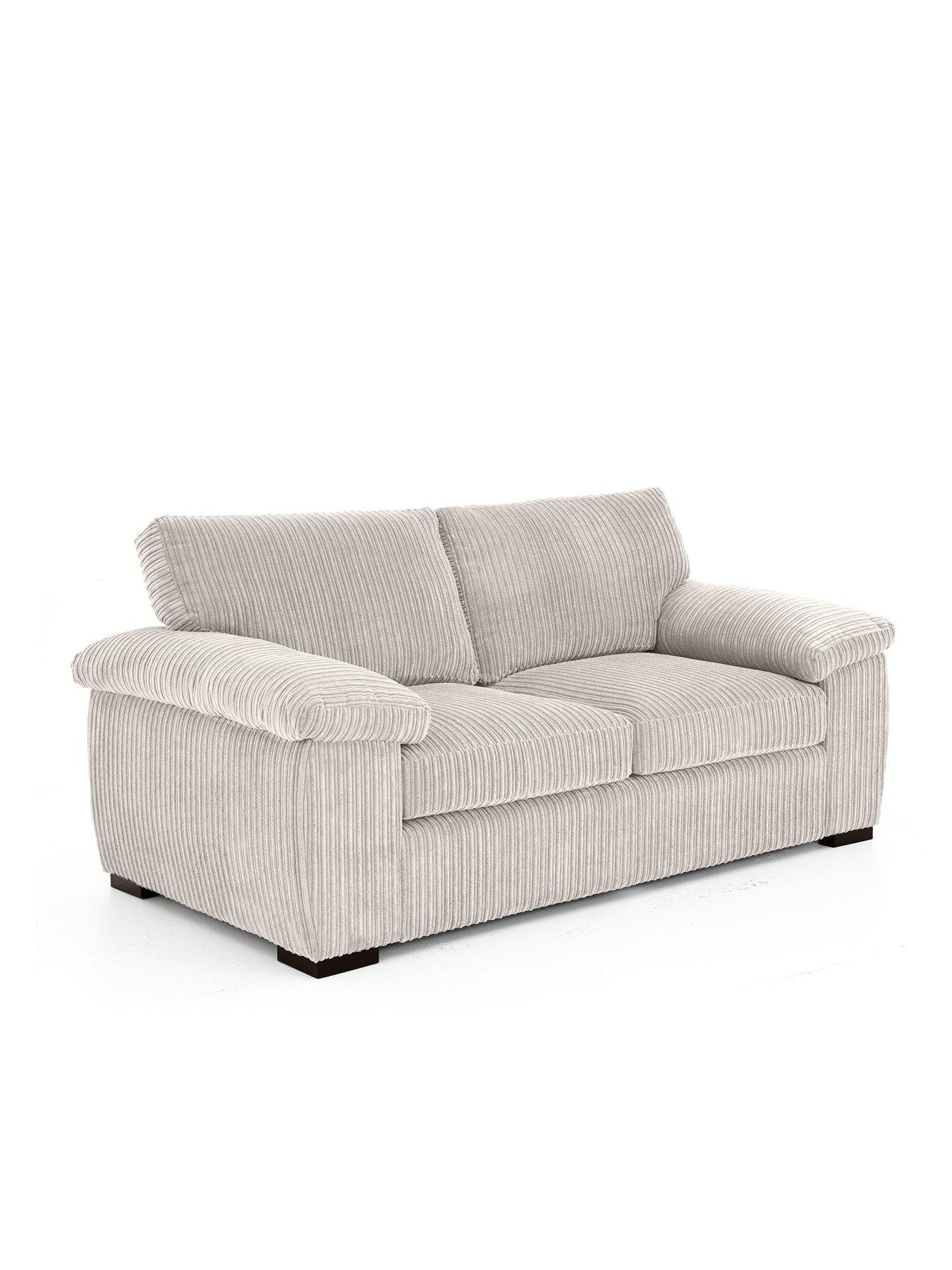 Image 3 of 7 of The Very Collection Amalfi Standard Back Fabric 2 Seater Sofa - Silver - FSC&reg; Certified