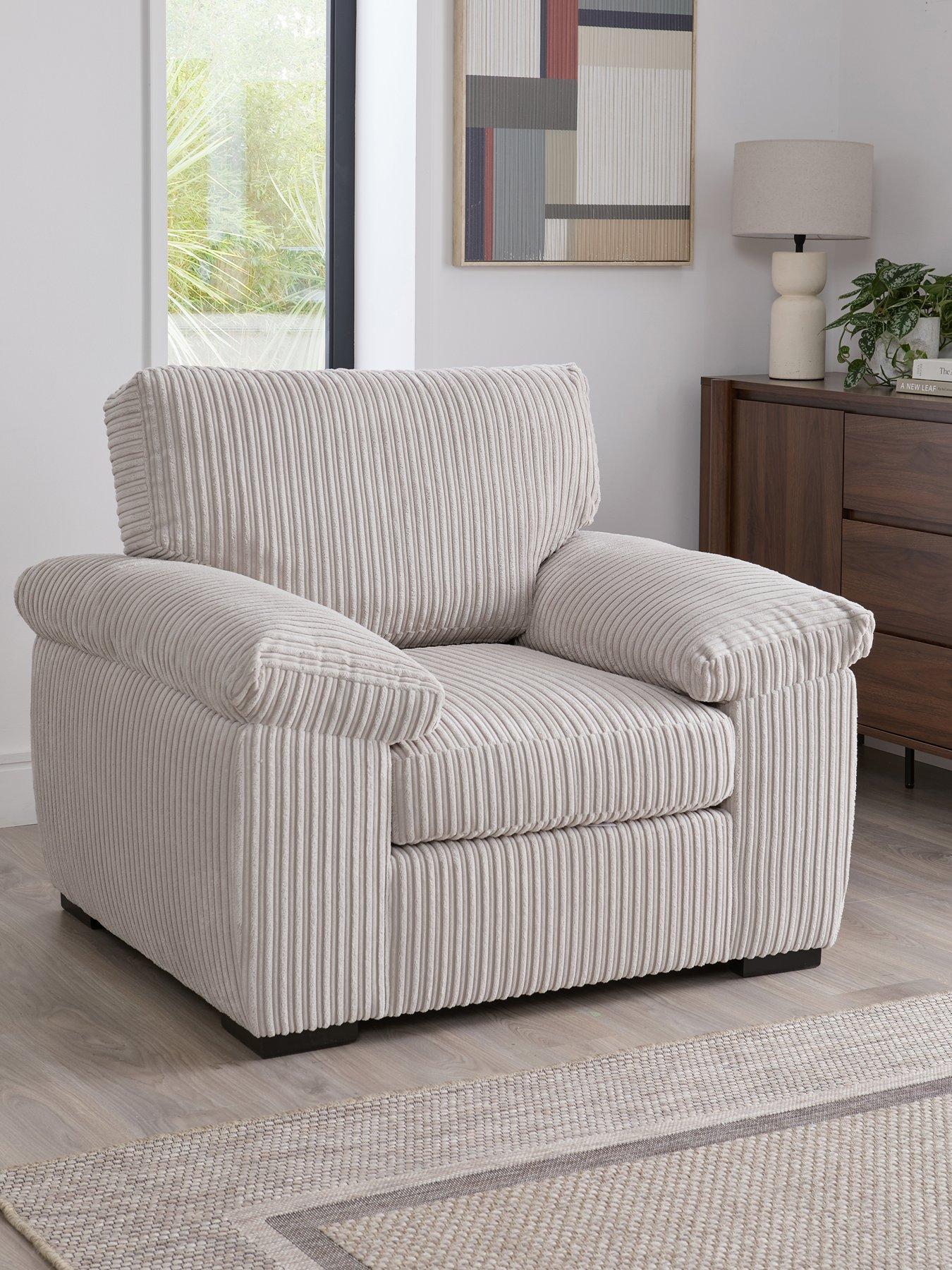 Very Home Amalfi Fabric Armchair - Silver - FSC® Certified