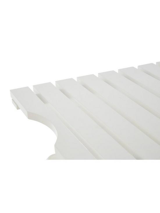 stillFront image of premier-housewares-slatted-duckboard-white-wood-matte-finish