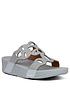  image of fitflop-elora-wedge-sandalsnbsp--silver
