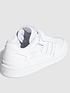  image of adidas-originals-unisex-junior-forum-low-trainers-triple-white
