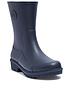  image of fitflop-wonderwell-wellington-boots-navy