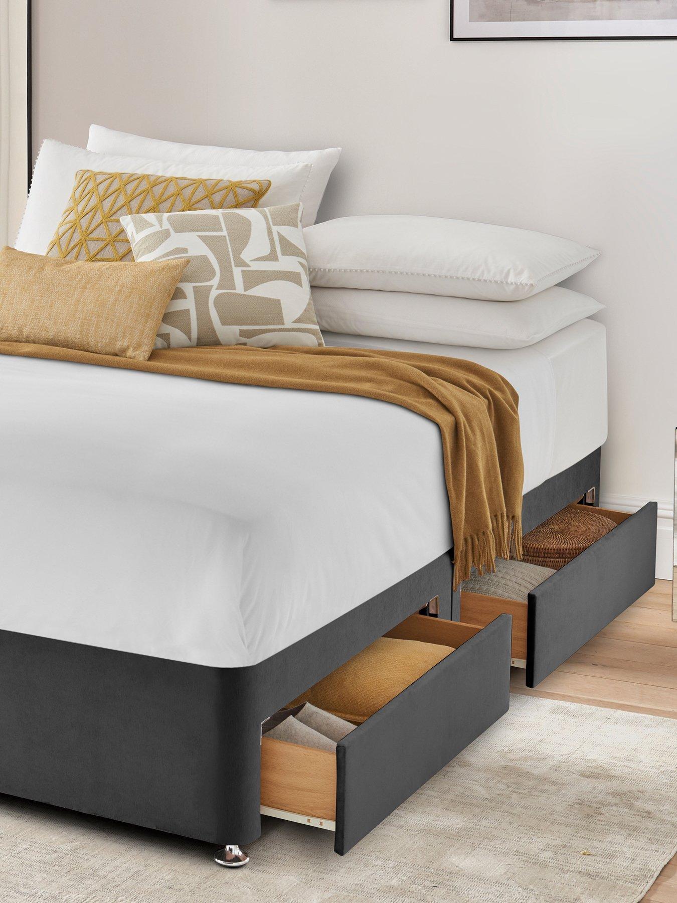 Image 4 of 5 of Silentnight Divan Velvet&nbsp;Bed Base with Storage Options