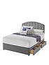  image of silentnight-fabric-divan-bed-with-storage-options-base-only-ndash-headboard-not-included