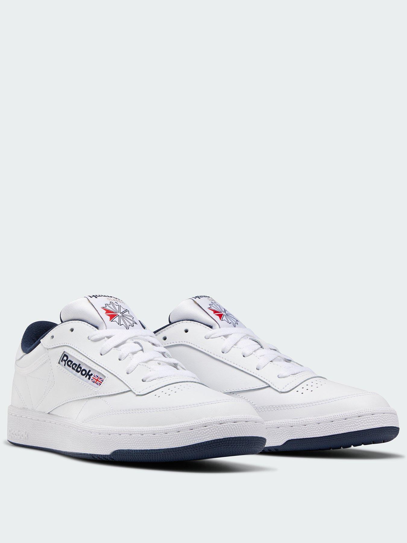 front image of reebok-club-c-85-whitenavy