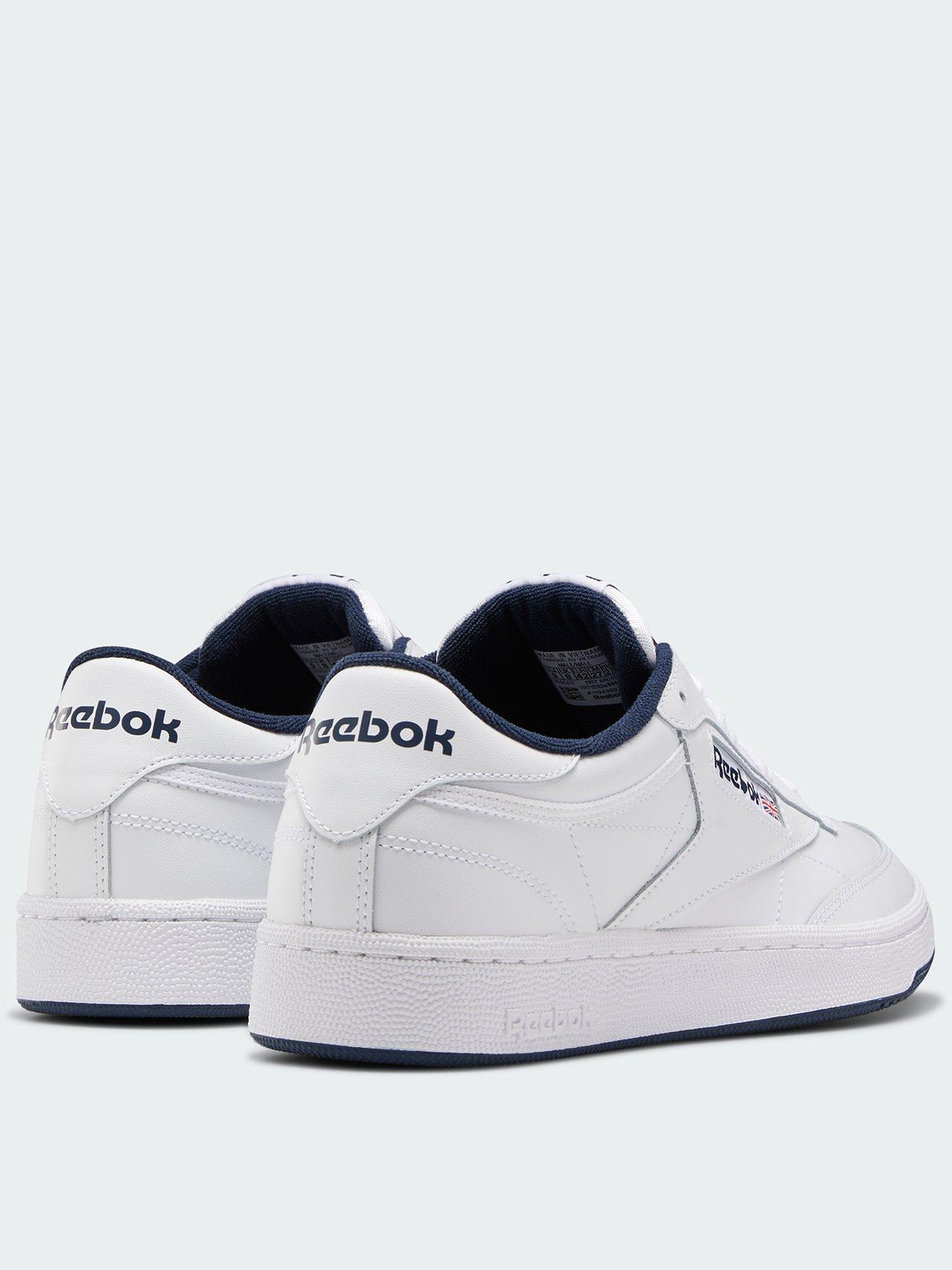 stillFront image of reebok-club-c-85-whitenavy
