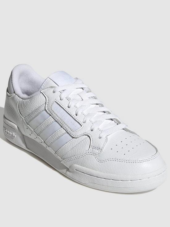 front image of adidas-originals-continental-80-stripes-white