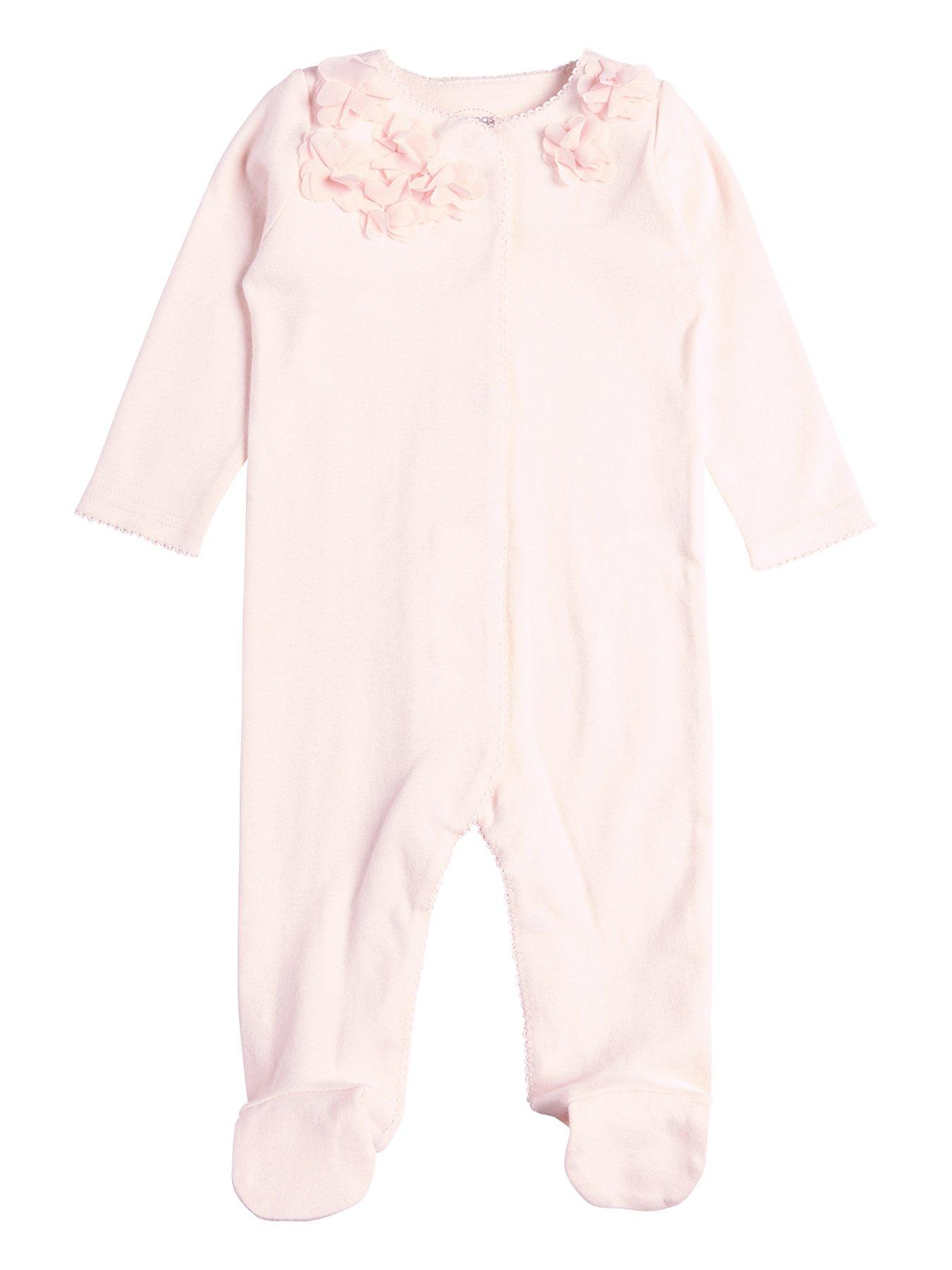 Mamas & Papas Baby Girls 3D Flower Sleepsuit - Pink | littlewoods.com