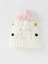  image of v-by-very-younger-girls-bobble-detail-hat-ivory