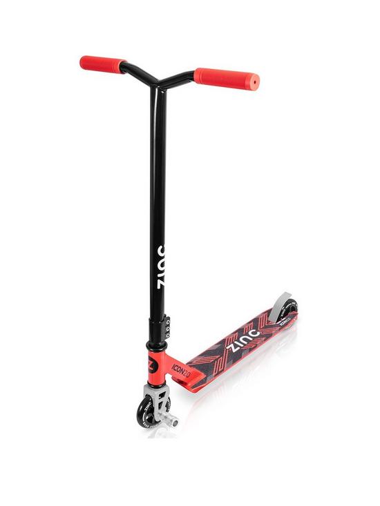 front image of zinc-icon-20-stunt-scooter-red-black