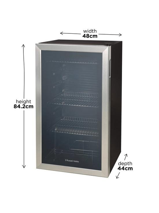 stillFront image of russell-hobbs-rhbc48ss-beer-amp-wine-drinks-cooler-stainless-steel