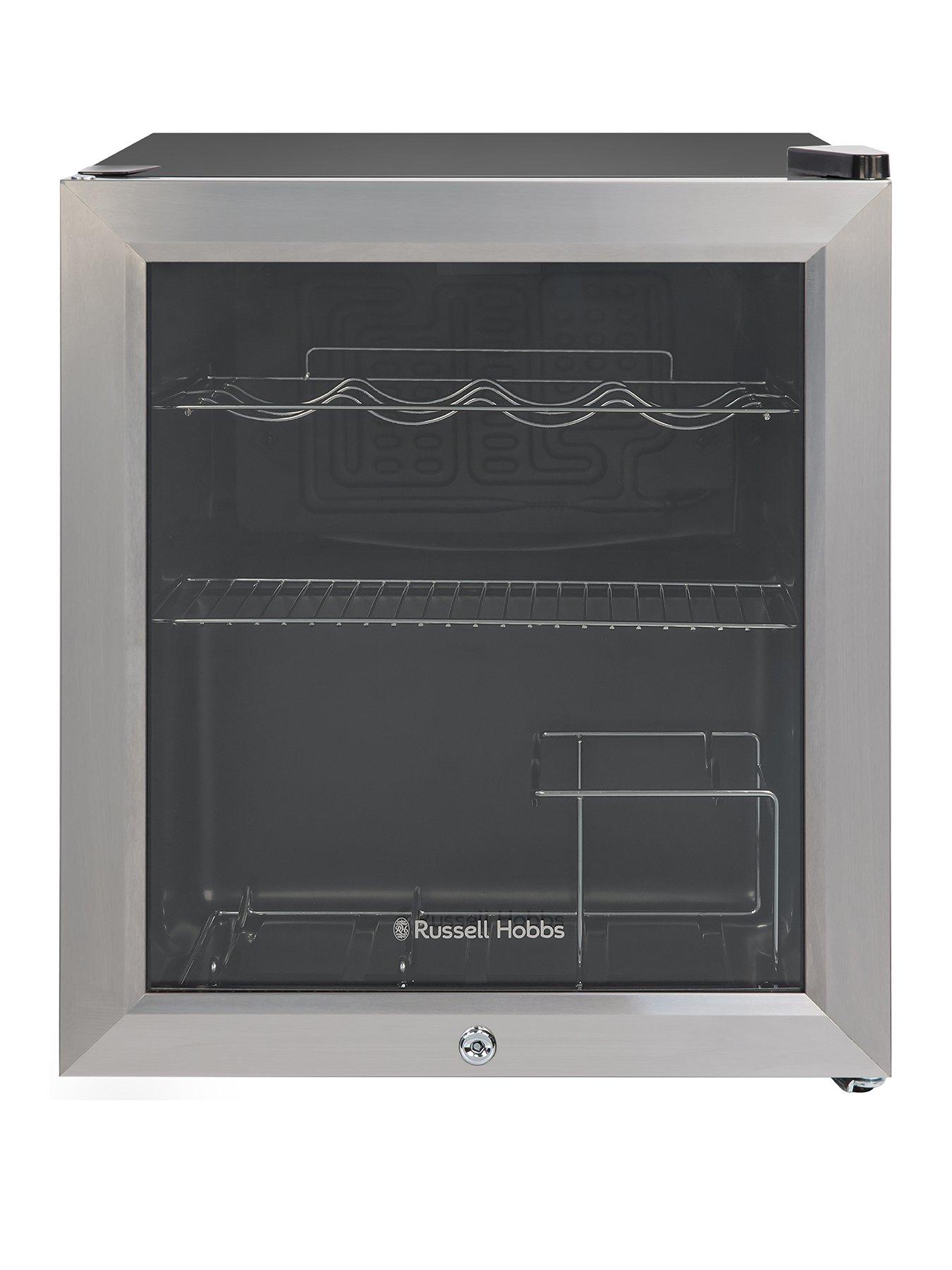 Russell Hobbs RHGWC3SS-C-LCK Beer  &  Wine Drinks Mini Fridge with Lock - Stainless Steel
