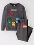 image of marvel-boys-marvel-2-piece-avengers-sweat-and-jogger-set--nbspgrey