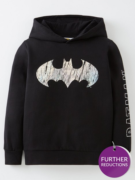batman-boys-reflective-print-logo-hoodie--nbspnbspblack