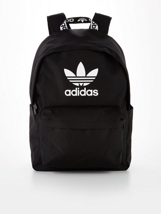 front image of adidas-originals-adicolor-backpack-blackwhite