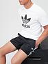  image of adidas-originals-3-stripe-swim-shorts-black