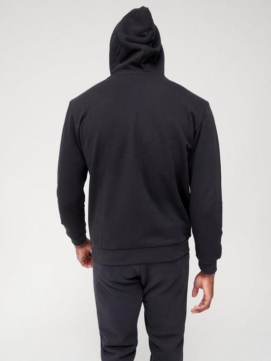 stillFront image of adidas-originals-trefoil-hoodie-blackwhite