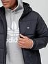  image of adidas-originals-side-stripe-quilted-hoodednbspjacket-black