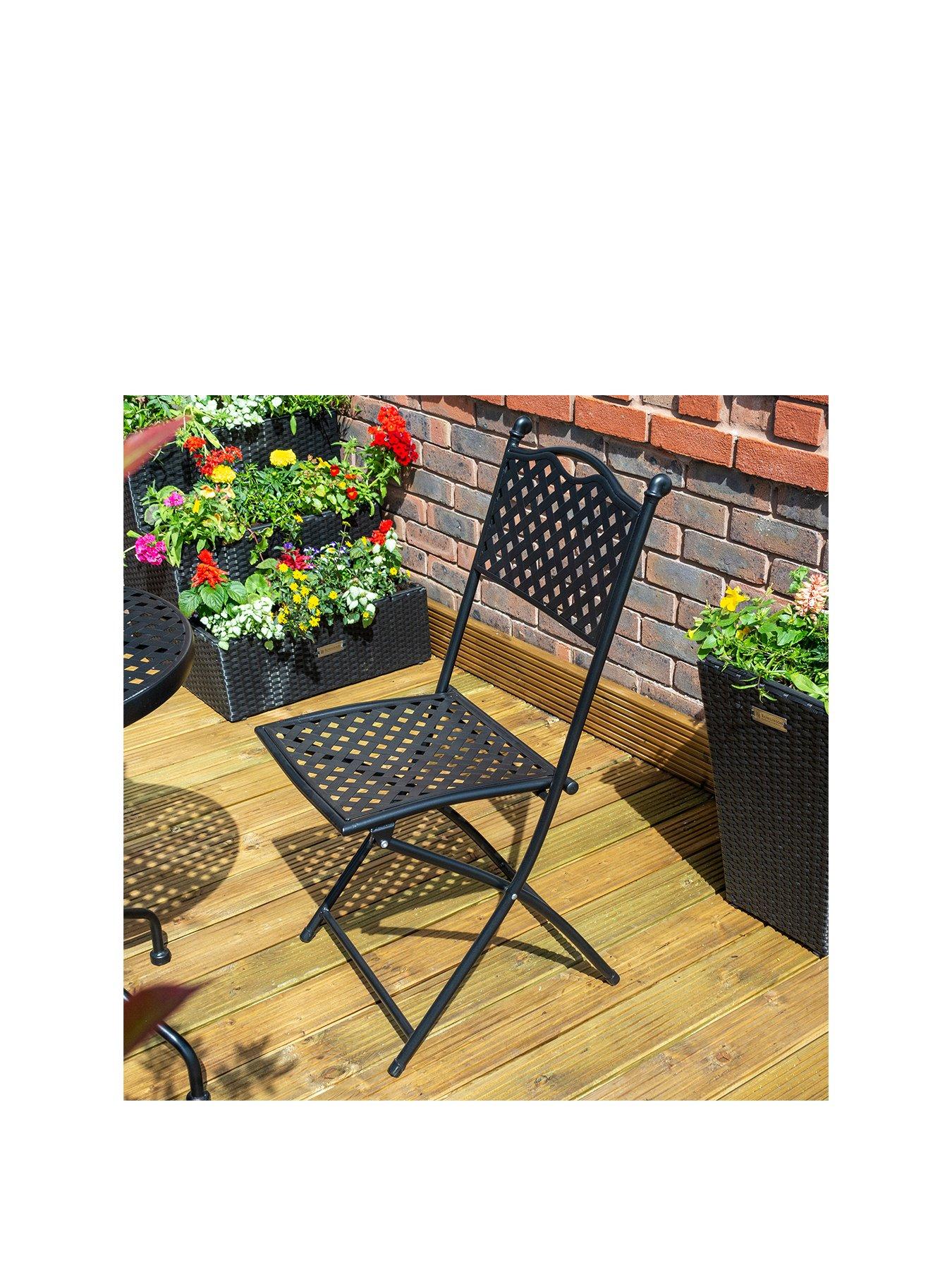 Image 3 of 7 of Rowlinson Havana Bistro Set (Matt Black)
