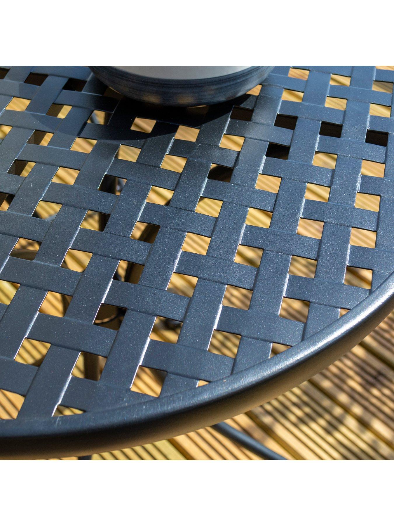 Image 7 of 7 of Rowlinson Havana Bistro Set (Matt Black)