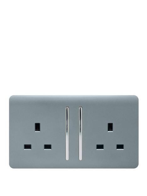 trendiswitch-2g-13a-switched-socket-cool-grey