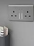  image of trendiswitch-2g-13a-switched-socket-light-grey