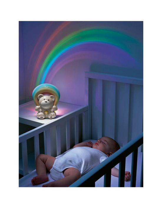 front image of chicco-nightlight-projector-rainbow-bear