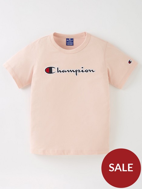 champion-girls-crew-neck-t-shirt-pink