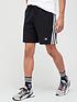 adidas-future-icon-3-stripe-shorts-blackfront