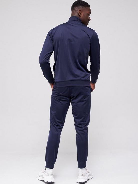 stillFront image of adidas-linear-sleeve-tracksuit-navy