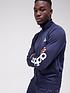  image of adidas-linear-sleeve-tracksuit-navy