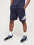  image of adidas-badge-of-sport-sweat-shorts-navywhite