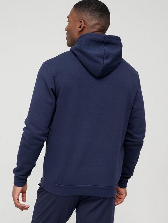 stillFront image of adidas-feel-cozynbsppullover-hoodie-navywhite