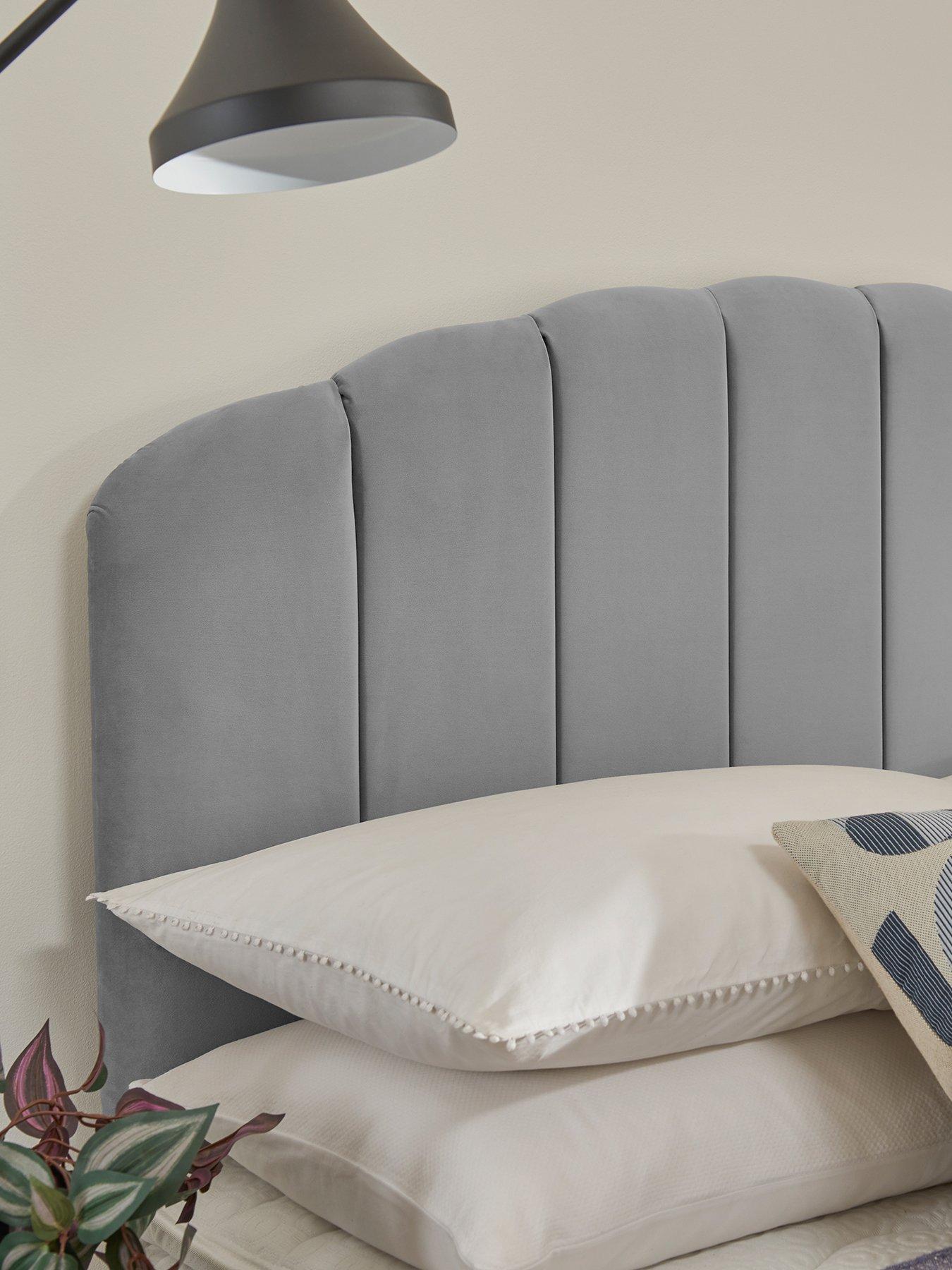  image of silentnight-ava-1000-pocket-pillowtop-eco-medium-firm-divan-bed-headboard-included-velvet